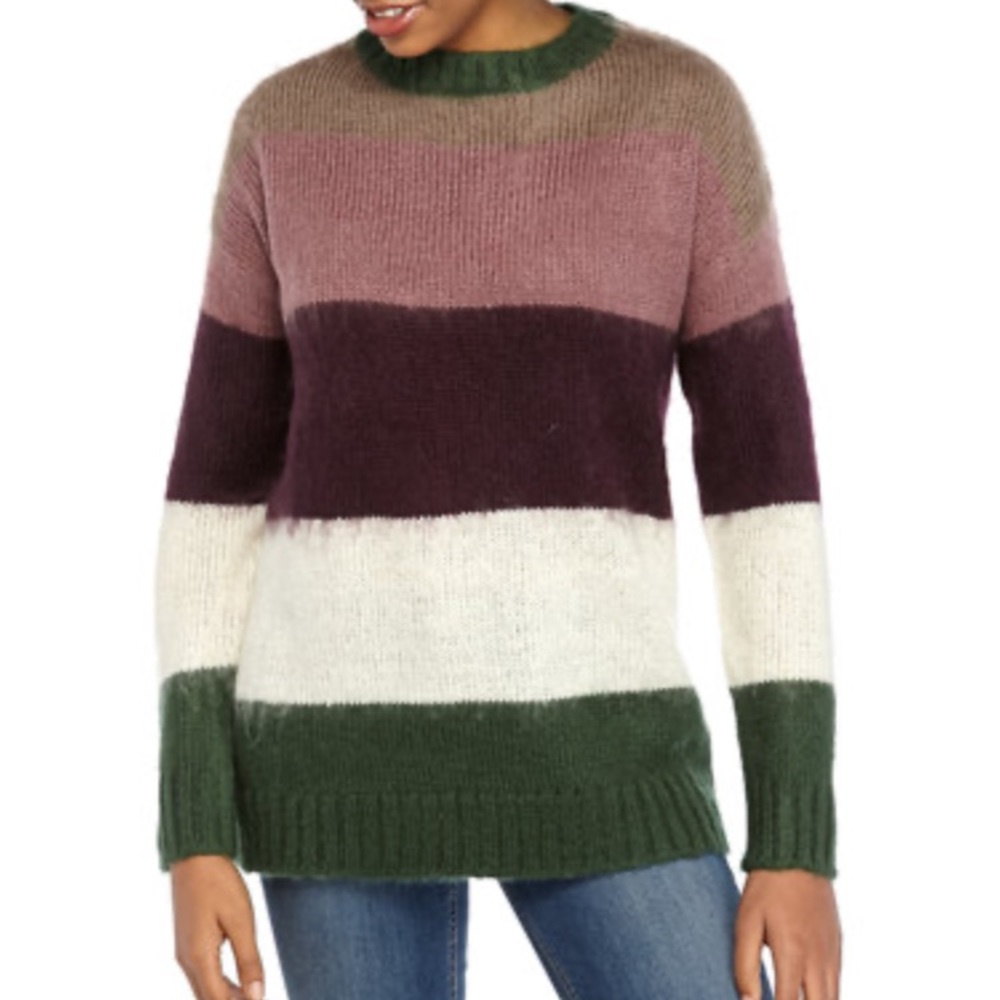 AP by Adyson Parker Color Block Tunic Sweater M